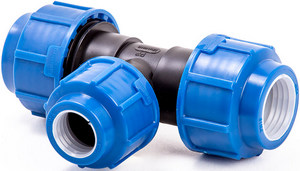 ПЭ  Тройник    перех.  32х25х32  обжим (Lammin) 80/8