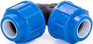 ПЭ  Отвод   40х40  обжим-обжим (Lammin) 72/6