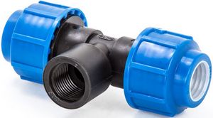 ПЭ  Тройник   32х3/4"х32  обжим-ВР (Lammin) 80/8